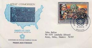 Comoro Islands, First Day Cover, Americana