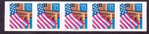 PNC5 32c Flag SA 55555A V/P (11X10) ) US 2915a MNH F-VF Die Cut Variety