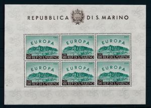 [73812] San Marino 1961 Europe Mini Sheet  MNH