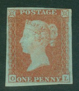 SG 8 1d red-brown lettered OL. A pristine unmounted mint example. 4 good to