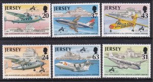 Jersey 790-795 Airplanes MNH VF