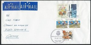 AUSTRALIA 1990 airmail cover to Germany - nice franking....................53438