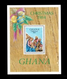 Ghana 1984 - Christmas Holiday - Souvenir Stamp Sheet - Scott #957 - MNH