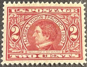 U.S.# 370-MINT/HINGED*--SINGLE--YUKON/PACIFIC--CARMINE--1909