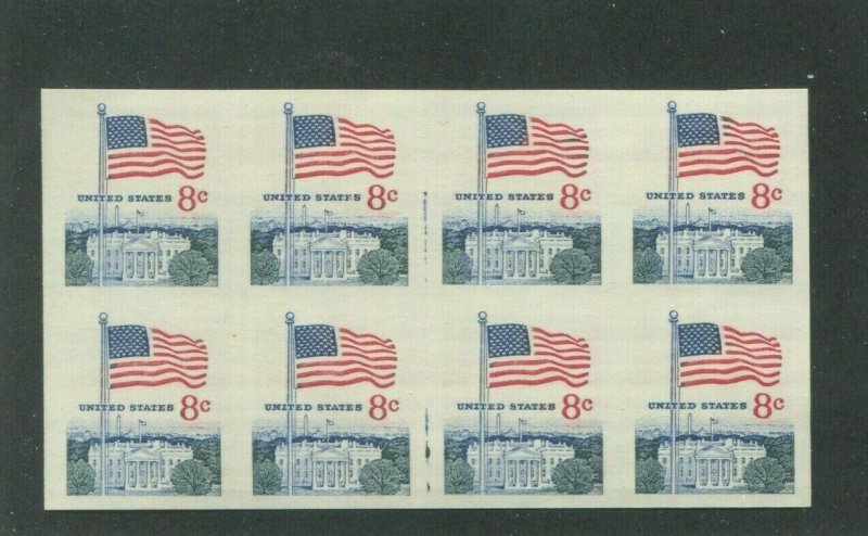 United States Postage Stamps #1338Fi MNH VF Imperf Block of 8