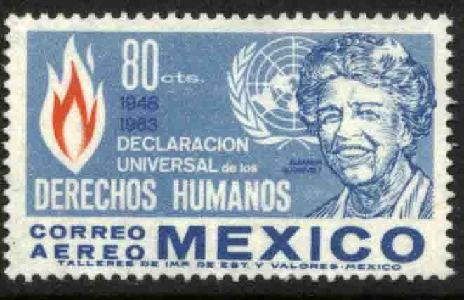 MEXICO C280, Eleanor Roosevelt Human Rights Anniv. MINT, NH. VF