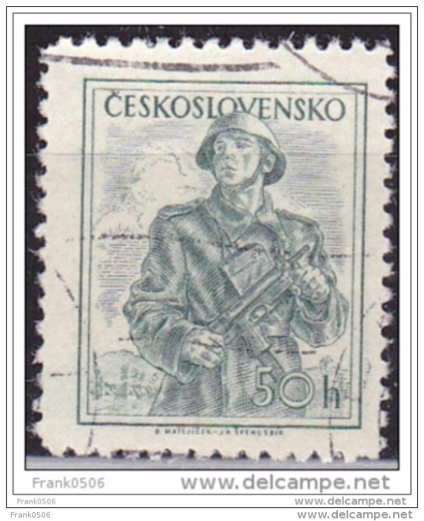 Czechoslovakia 1954, Soldier, 50h, sc#649, used