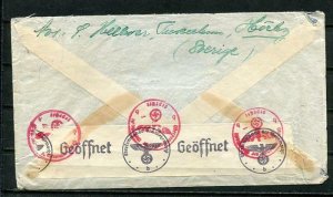 Sweden 1942 Cover Censored WWII Malmo 3468