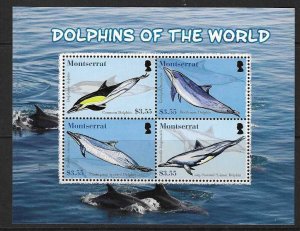 MONTSERRAT SG1416a 2008 DOLPHINS OF THE WORLD MNH