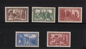 Saar Sc #B77-81 (1950) Aid to the Poor Semi-Postal Set VF Cancelled