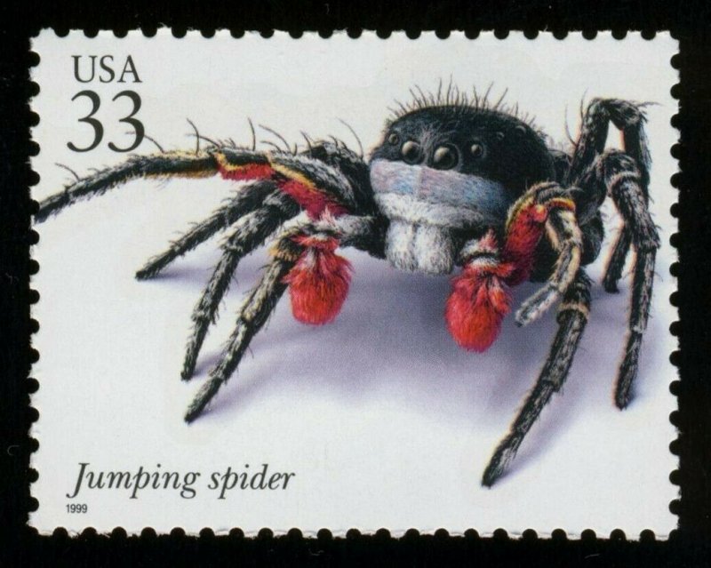 #3351t 33c Jumping Spider, Mint **ANY 5=FREE SHIPPING** 