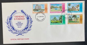 1978 Trinidad & Tobago First Day Cover FDC New Definitive Stamps