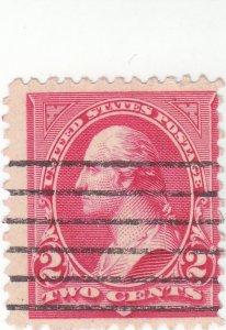 Scott # 252 - 2c Carmine (Type III) - Washington -  Used - SCV - $14.00