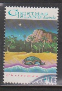 CHRISTMAS ISLAND Scott # 354 Used - Turtle On Beach