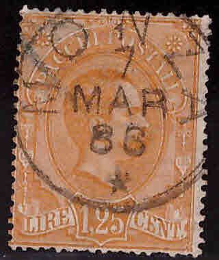 Italy Scott Q5 Used Parcel Post stamp CV$32.50