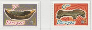 FAROE ISLANDS EUROPE CEPT 1989 MNH** A28P28F28645-