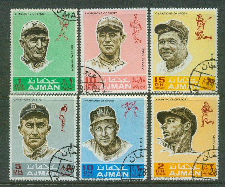 Ajman Baseball Mi388-93 CTO F- VF