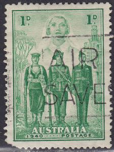 Australia 184 USED 1940 Nurse, Sailor, Soldier & Aviator 1p