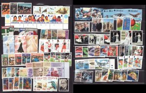 Gibraltar 1996-2000 ( 102 stamps ) - MNH Mini Thematic Sets Cv$132.70