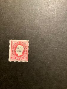 Mozambique Company Scott #3 hinged