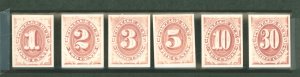 United States #J15P4-J20P4 Mint (NH) Multiple