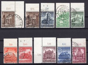 German Empire: 1940 Used Set WHW Upper Margins