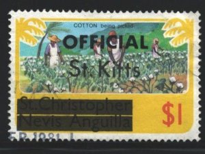 St Kitts Sc#O8 Used