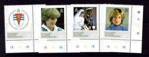 Falkland Is 1L72-75 MNH 1982 Princess Diana set