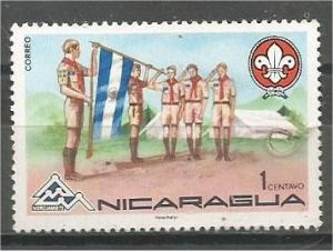 NICARAGUA, 1975, MNH 1c, Scouts, Scott 989