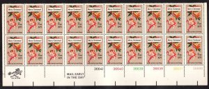 United States Scott #1580 Mint Plate Block NH OG, 20 beautiful stamps!