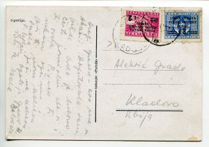 Slovenian Coast Amm. Military - Overprinted Yugoslavia on postcard
