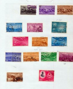 INDIA QV/1960 Used on Pages (Aprx 100 Items) (IGM 1657 