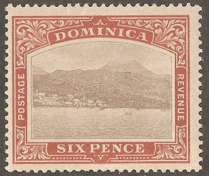 DOMINICA Sc# 30 MNH F Wmk 1 Roseau Mountain