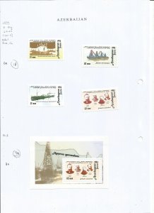 AZERBAIJAN - 1994 - Nobel Bros. Co.-Perf 4v Set & Souv Sheet-Mint Lightly Hinged