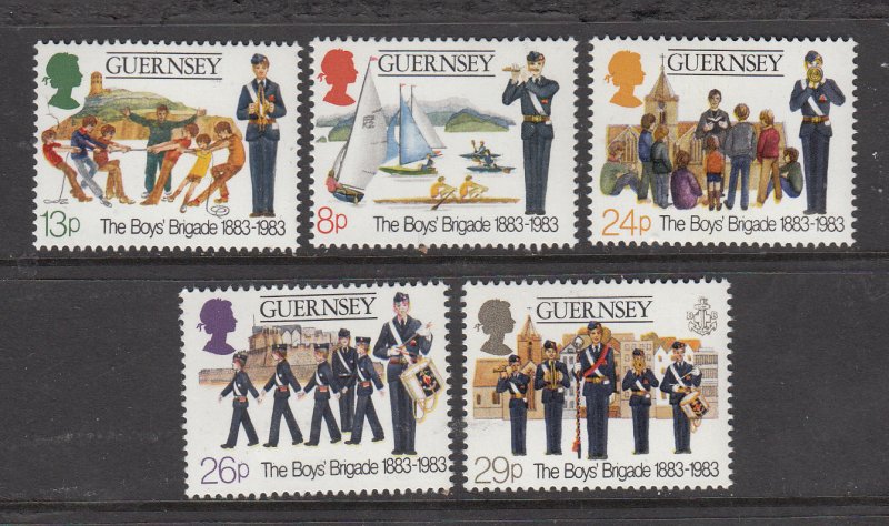 Guernsey 1983 Boys Brigade set 5 - Unmounted mint