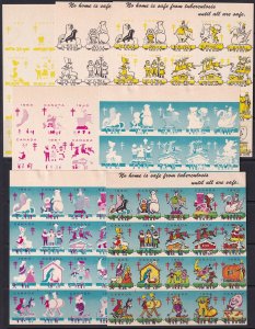 Canada 1963 Christmas seal progressive colour proof set MNG(*)