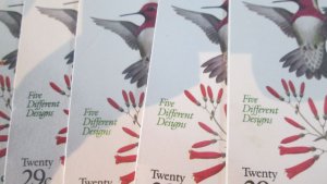 Discount Postage 8x Humming Birds 29c US Booklets Face $46.40 #2646 BK201 VF MNH