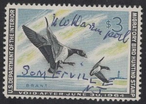 US RW30 Used. Duck Stamp. CV $12.00.