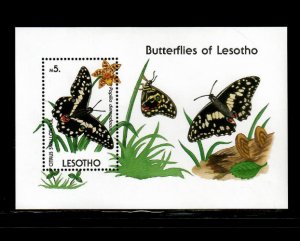 Lesotho 1990 - Butterflies - Souvenir Stamp Sheet - Scott #773 - MNH