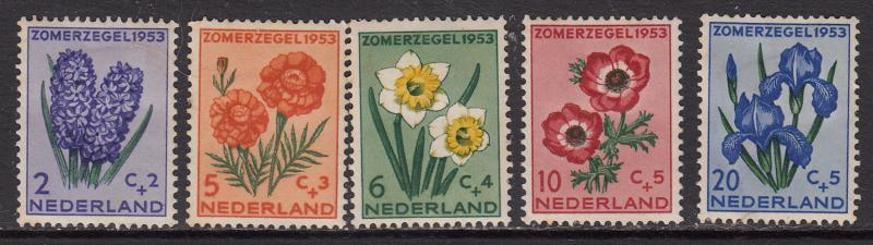 Netherlands #B249-253, unused hinged, CV$25.00