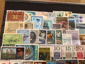 Iceland Island used  mixed stamps A12282