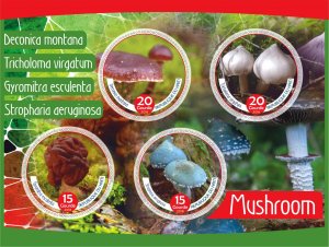 Stamps. Mushrooms 2018 1+1 sheets perforated MNH **