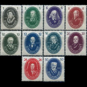 DDR 1950 - Scott# 58-67 Famous Persons Set of 10 NH