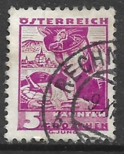 Austria 357: 5g Girl from Glantal, Carinthia, used, F-VF