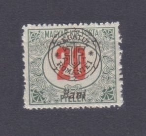 1915 Hungary New Romania P9 I Overprint - Hungary # 43