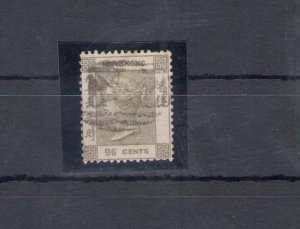 1863-71 HONG KONG - Stanley Gibbons No. 19w - WatermarK Inverted - Inverted Wate