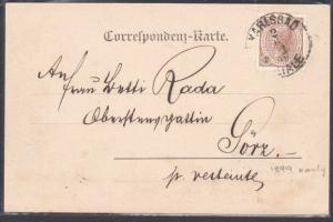 CZECHOSLOVAKIA 1899 AUSTRIA postcard used ex KARLSBAD......................53839