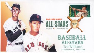 AO-4694-1, 2012, Ted Williams, Add-on Cachet, Baseball All-Stars, DCP, SC 4694,