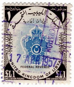 (I.B) Libya Revenue : Federal Consular Service £1 