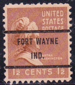 Precancel - Fort Wayne, IN PSS 805-71 - Bureau Issue